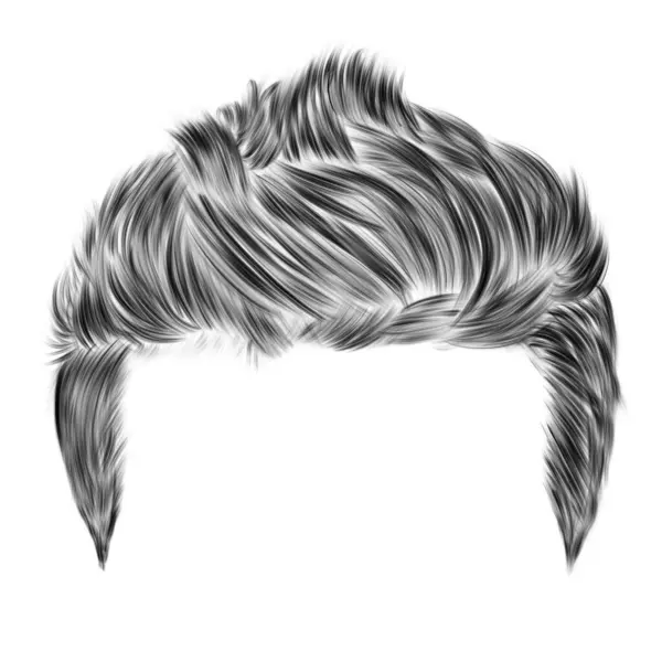 Esboço Corte Cabelo Masculino Penteado Masculino — Fotografia de Stock