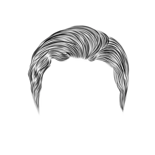 Sketch Men Haircut Men Hairstyle — Stock Photo, Image