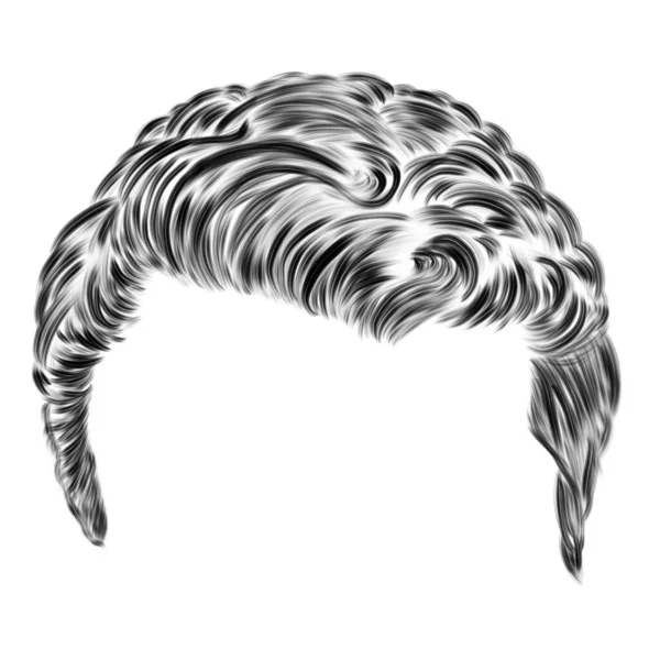 Erkek Saç Kesiminin Taslağı Erkek Saç Stili — Stok fotoğraf