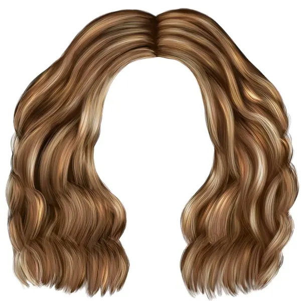 Kurze Dunkelblonde Haare Frauenfrisur — Stockfoto