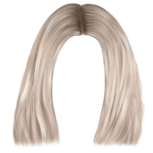 Krátké Blond Vlasy Dámský Účes — Stock fotografie
