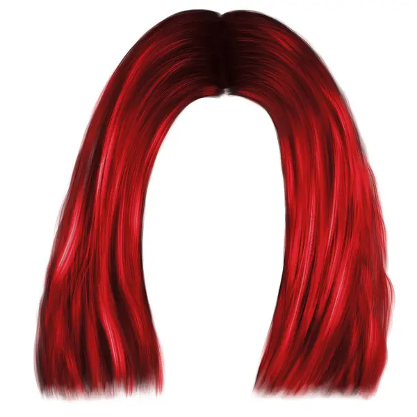 短短的红头发妇女的发型 — 图库照片