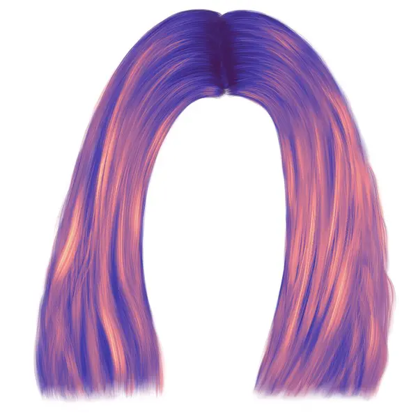 Kurze Neonrosa Haare Frauenfrisur — Stockfoto