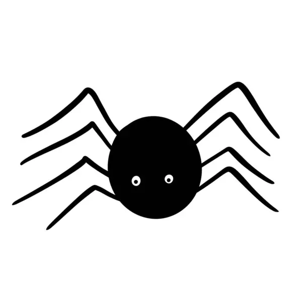 Cadılar Bayramı Çizgi Filmi Karalama Örümceği — Stok Vektör