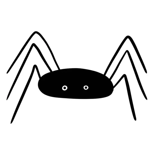 Halloween Kreslený Čmáranice Pavouk — Stockový vektor