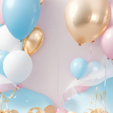 Pembe doğum günü parti balonları