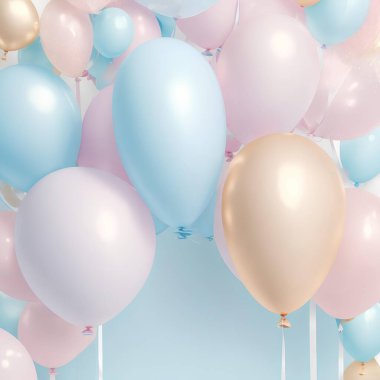 Pembe doğum günü parti balonları