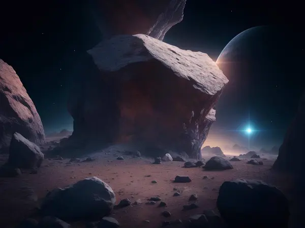 Moon Rocks Space Background — Stock Photo, Image