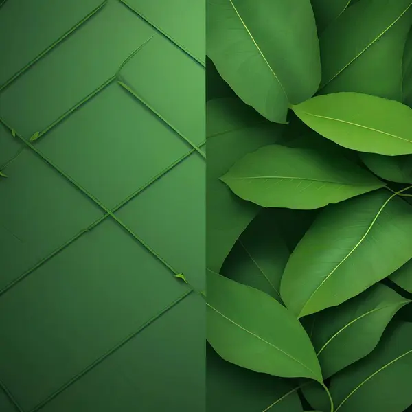 Зеленые Листья Фона Рамки — стоковое фото