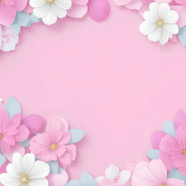 Розовый Цветок Вишни Фон Стоковая Картинка