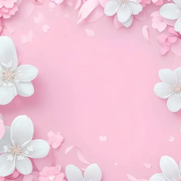 Розовый Цветок Вишни Фон Лицензионные Стоковые Фото