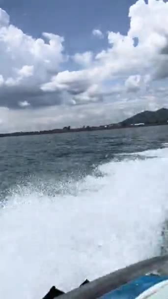 Water Way Speedboat — Stock Video
