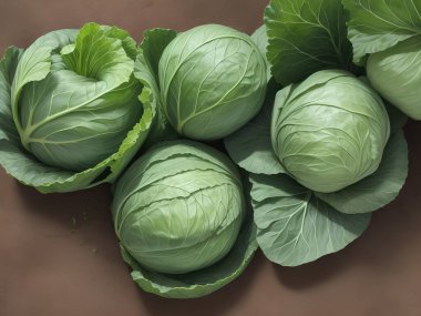 Lahana kafa, yakın plan fotoğraf, arka plan.