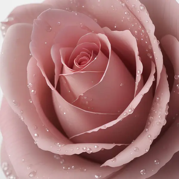 Rose Rose Avec Gouttes Eau — Photo