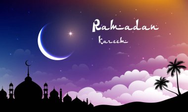 Ramazan Kareem veya Ramazan Mübarek tebrik kartı