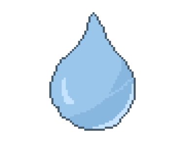 Bu mikrostok element, klasik video oyunlarının cazibesini doğanın akıcılığıyla birleştiren retro estetik ile ustalıkla hazırlanmış suyun büyüleyici bir pikselleştirilmiş temsilini içerir..