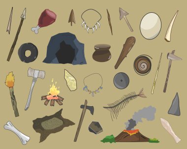 Tarih öncesi eserlerin yer aldığı küratörlü bir Mikrostoks Vektör Koleksiyonunu keşfedin.