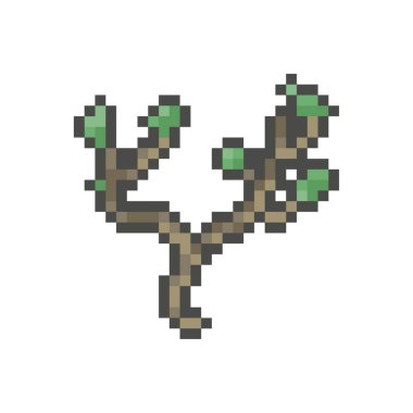 Dinamik dijital projeler ve tasarımlar için ahşap piksel sanatı.