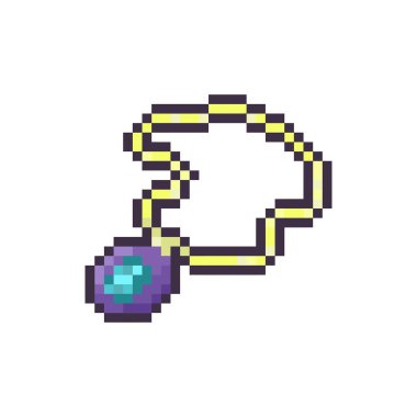 dinamik dijital projeler ve tasarımlar için kolye pikseli sanatı.