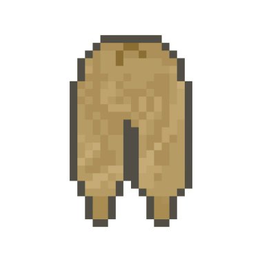 dinamik dijital projeler ve tasarımlar için pantolon pikseli sanatı.