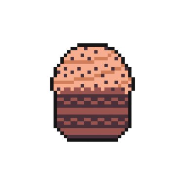 dinamik dijital projeler ve tasarımlar için kek pikseli sanatı.