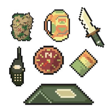 dinamik dijital projeler ve tasarımlar için dağ arkaplan pikseli sanatı.