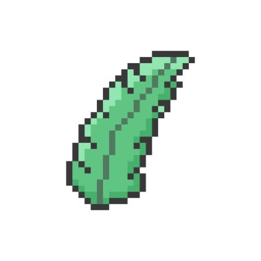 Dinamik dijital projeler ve tasarımlar için yaprak piksel sanatı.