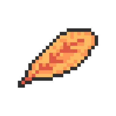 Sonbahar yaprağı piksel sanatı