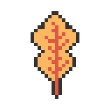 Sonbahar yaprağı piksel sanatı ihtiyaçlarınız için