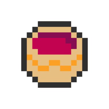 Tatlı içecek pikseli. İhtiyaçlarınız için sanat.