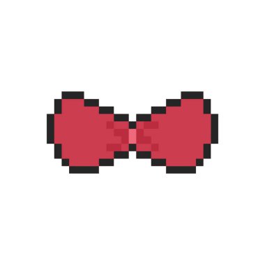 Şirin kurdele coquette piksel sanatı