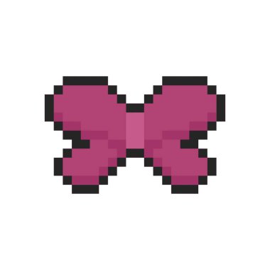 Şirin kurdele coquette piksel sanatı