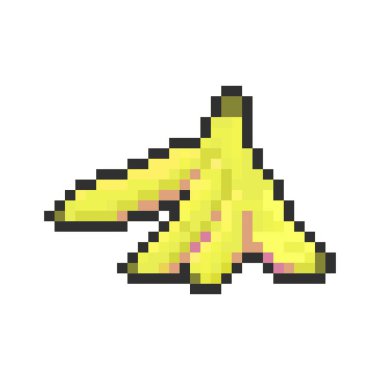 taze muz meyve pikseli sanatı