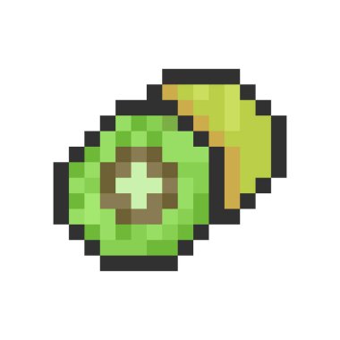 Taze kivi meyve pikseli sanatı