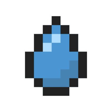 Tatlı su damlası piksel sanatı