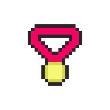 Altın madalyon sahibi piksel sanatı