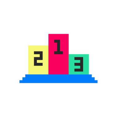 Kazanan podyum spor pikseli