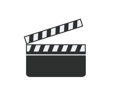 Alkış tahtası. Basit düz resimleme.