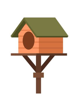 Boş güvercin evi. Basit düz resimleme