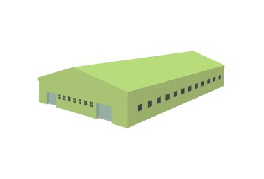 Depo görüş açısında. Basit düz resimleme