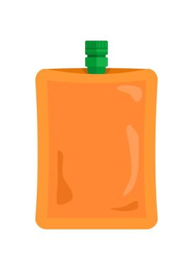 Kese iç. Basit düz resimleme.