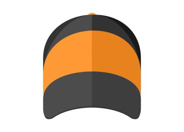 Beyzbol şapkası. Basit düz resimleme