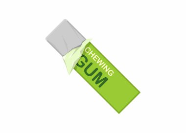 Chewing gum. Simple flat illustration. clipart