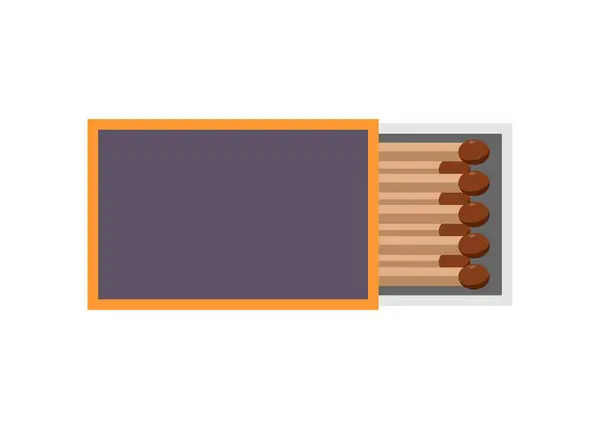 stock vector Matchstick box. Simple flat illustration.