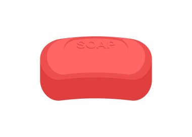 Bar sabunu. Basit düz resimleme.