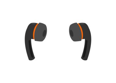 Bir çift kulaklık. Basit düz resimleme. 