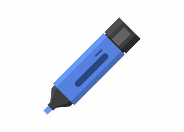 İşaretleyici. Basit düz resimleme.