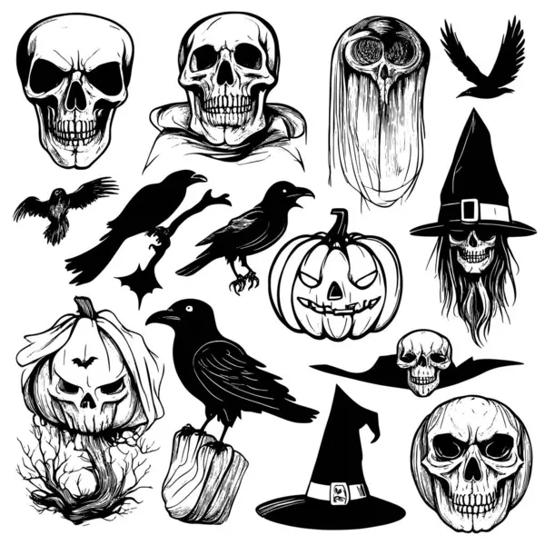 design de vetor de morcego assustador de halloween em um fundo branco.  vetor de morcego com cor preta e cara assustadora. coleção de morcegos de  halloween com ilustração vetorial de rosto de