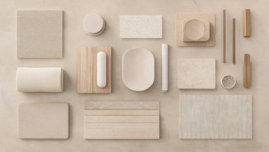 Sunum, ekran, ürün, markalaşma, ev, mobilya, ev dekorasyonu, seramik fayans için modern iç tasarımın 3 boyutlu tasarımı