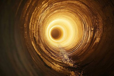 Metal bir borunun soyut arkaplanı